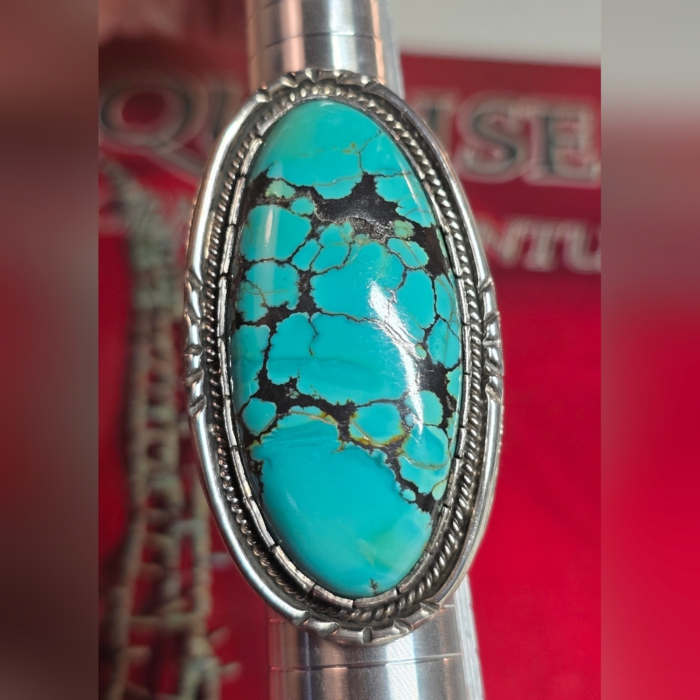 *PRICE DROP* Native American Exceptional Vintage Turquoise /Sterling Silver Ring
